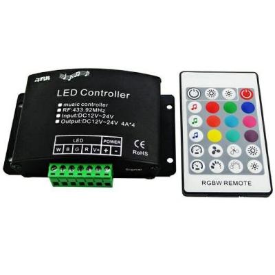 RGBW kontroler pro LED pásky 192W, dotykové dálkové RF ovládání - tlačítkový ovladač